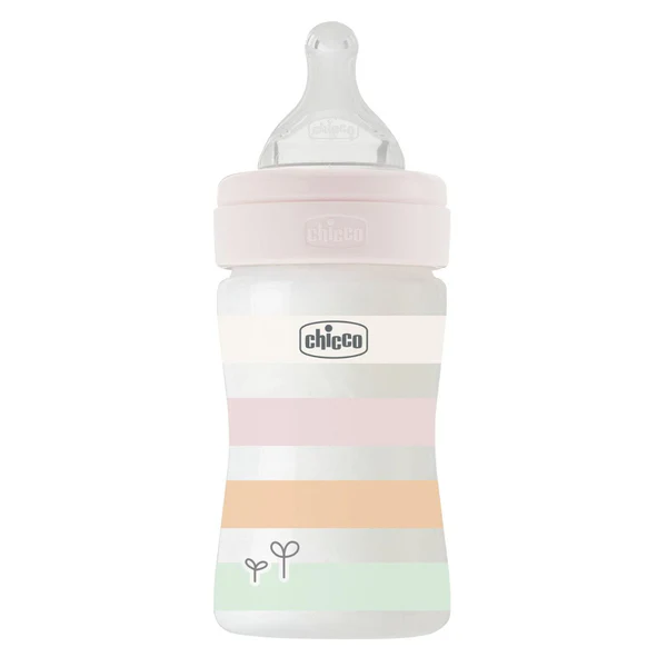 CHICCO - WELL BEING Πλαστικό Μπιμπερό ΘΣ 0m+ (Girl) - 150ml